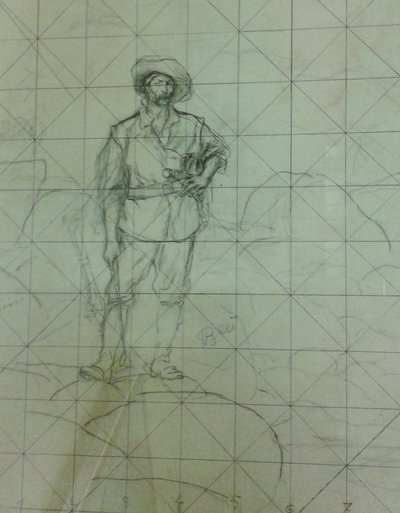 Untitled [Study for Bandeirante or The Trailblazer], from the Series Studies for the Bandeirantes by Henrique Bernardelli